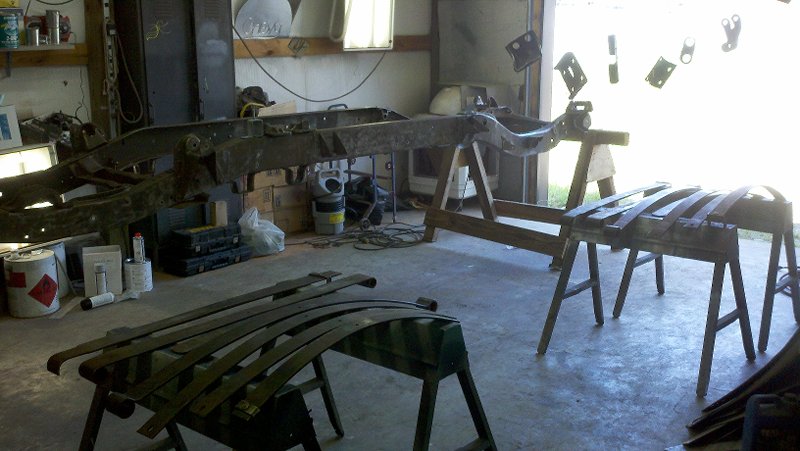 frame and springs pre-paint