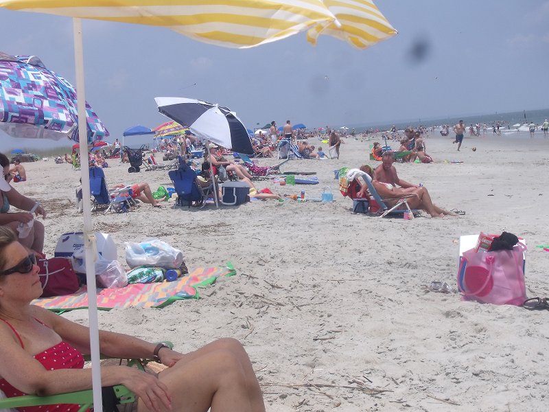 Popular beach on Sat.