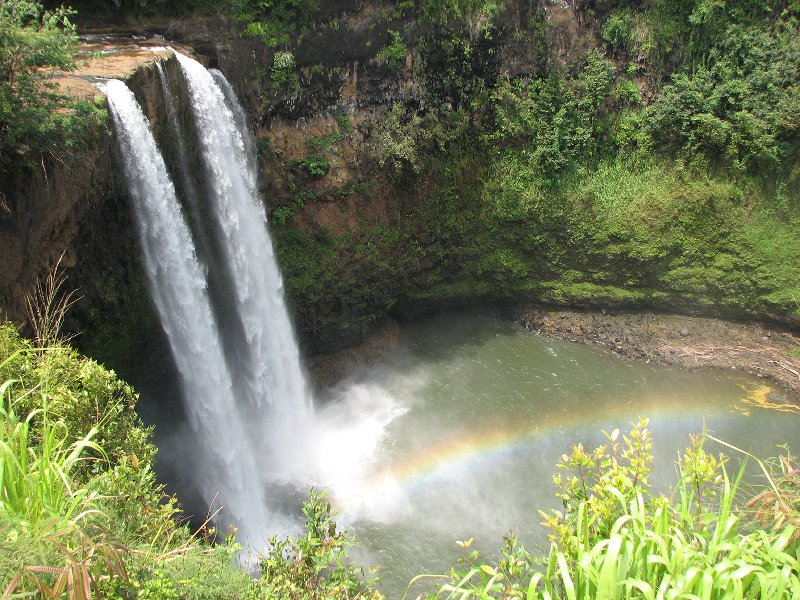 Kauai 2011 - Wailua Falls Rainbow