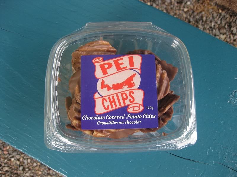 chocolate covered potato chips