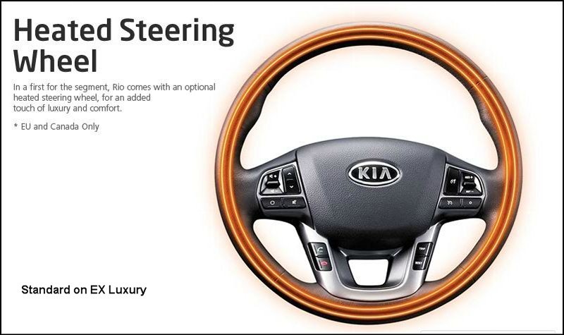 2012 Rio5 heated steering wheel