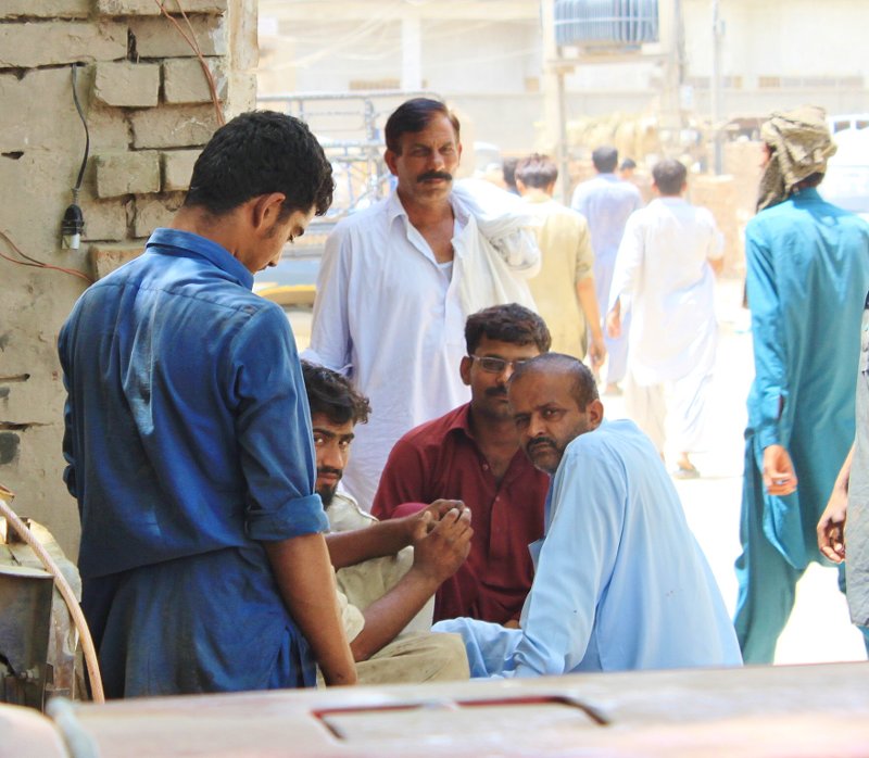 Curious onlookers while we are waiting.