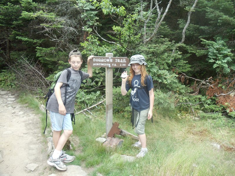 003 Burrows Trail Sign Near Summit