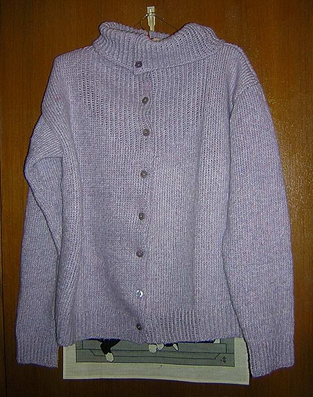 pink purple sweater turtled