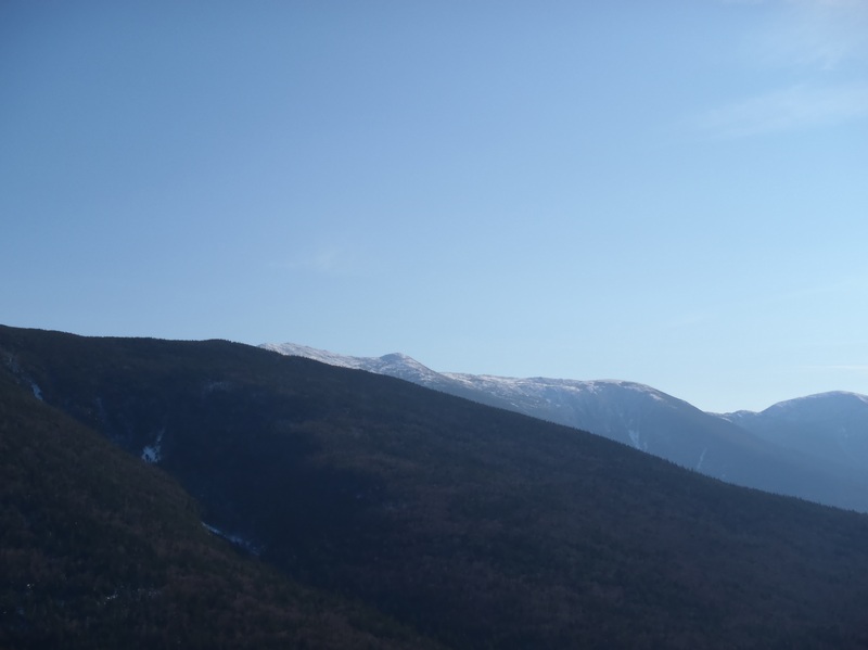 Mt. Monroe peeking out from the pothole ledge