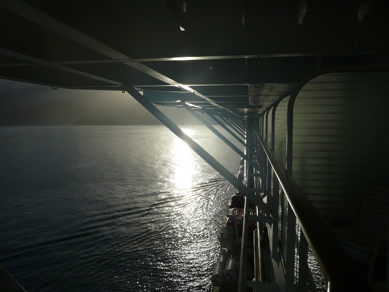 Celebrity Summit Approaching Dominica at Dawn
