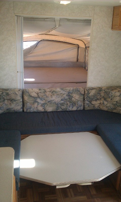 Dinette and front queen bed