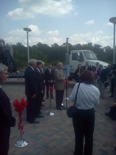 Mr. Haise at Ribbin Cutting