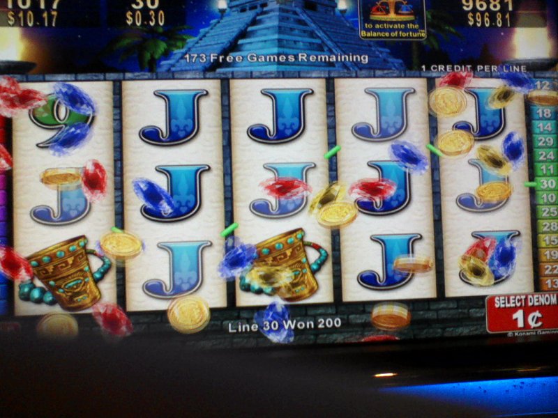 slot 173 free spins out of 240