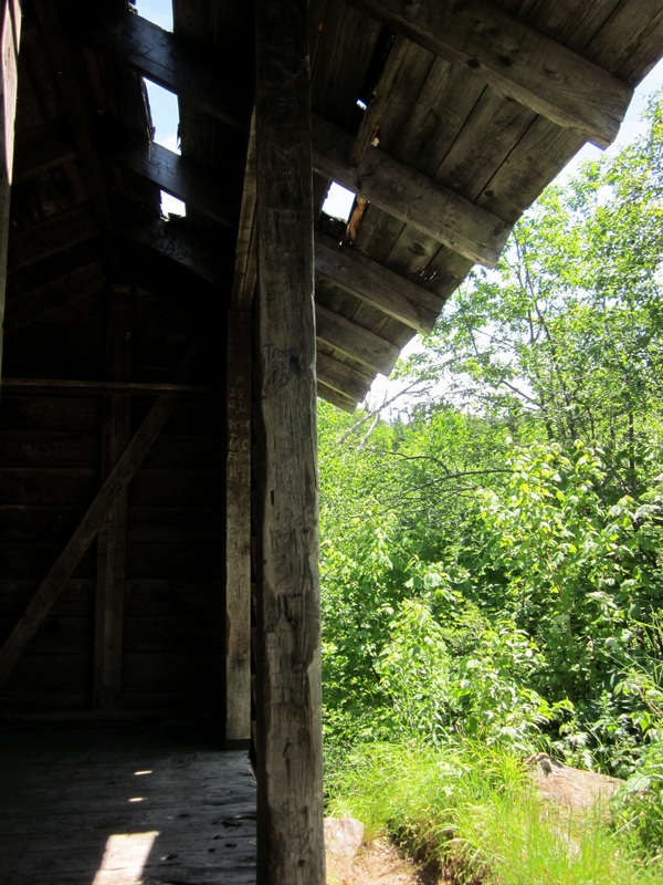 Rocky Branch shelter has seen better days.