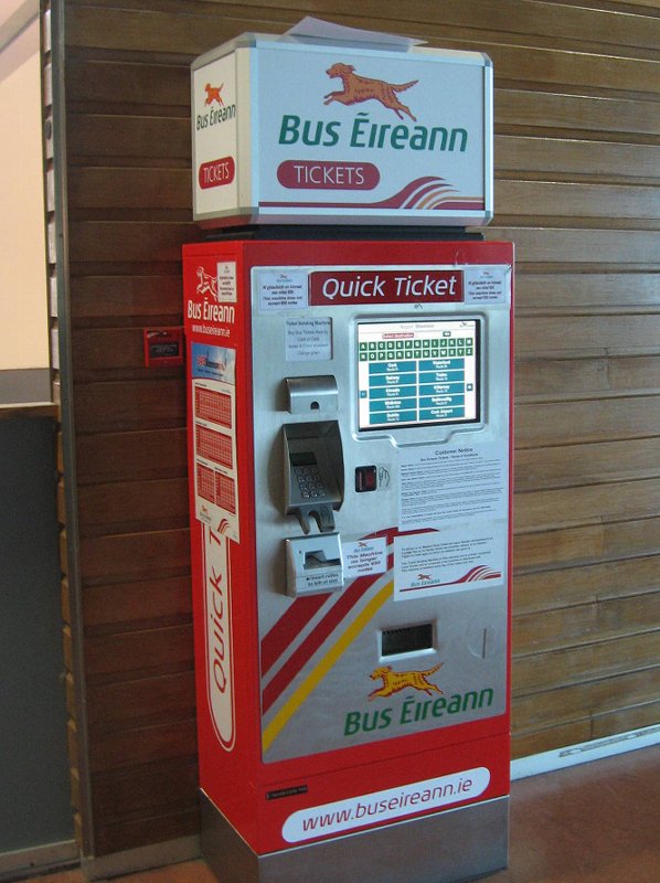 Ticket machine at Shannon Airport