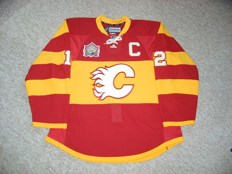 Calgary Flames Iginla Heritage Classic RBK EDGE 2.0