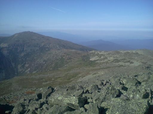 View from Adams summit towards Edmands Col and Mt. Jeff...