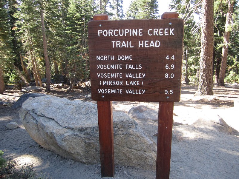 Trail Head for North Dome