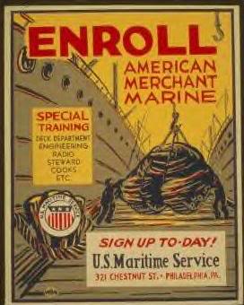 Enroll American Merchant Marine.