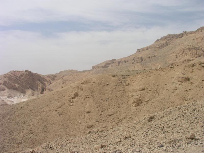 hiking to deir al-medina 3 - looking back at the valley...