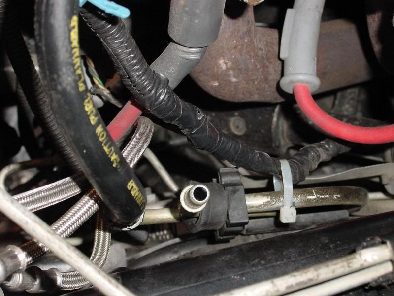 top of old pressure line