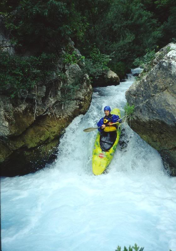 Upper Lousios: Pavlos at the main drop