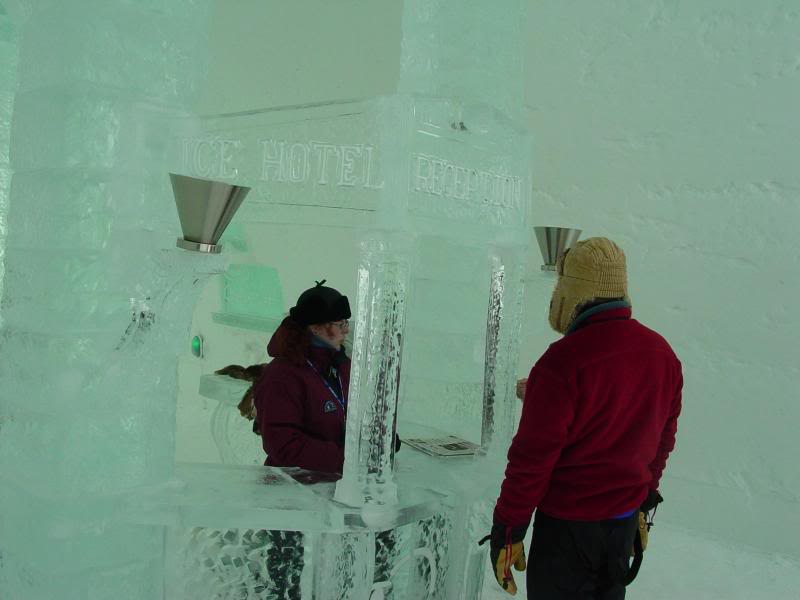Ice Hotel - Reception Desk