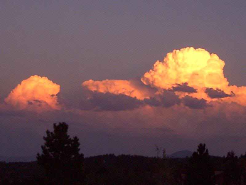 Cool sunset from the yard