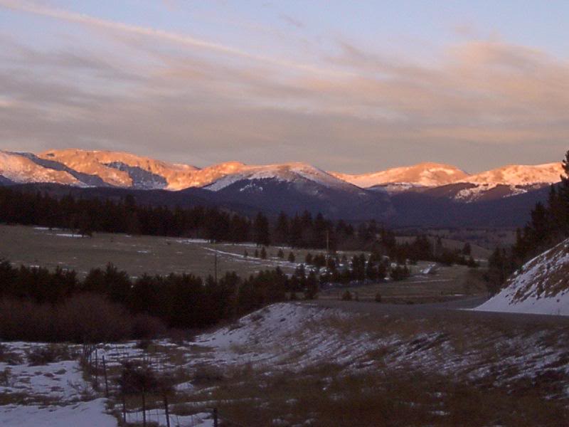 Sunset from Kenosha Pass towards Bailey