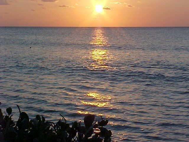 Ruffled Sea and Sunset