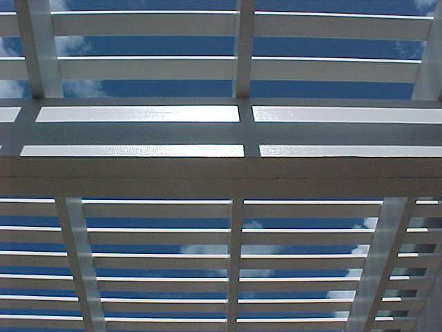Roof of breezeway