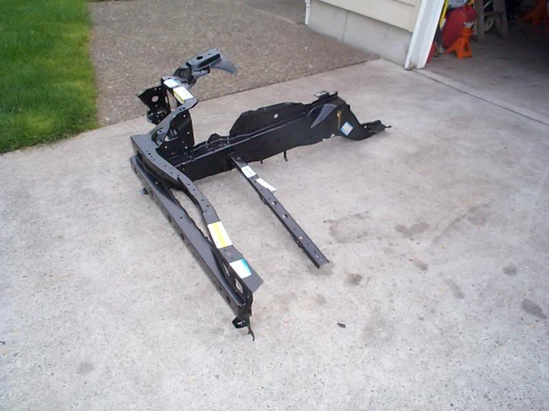 Interior shot of frame rail