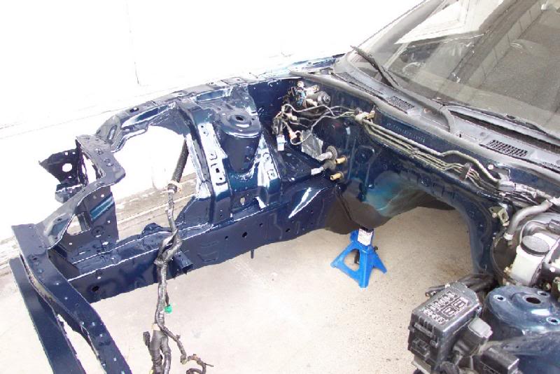 New frame rail painted!