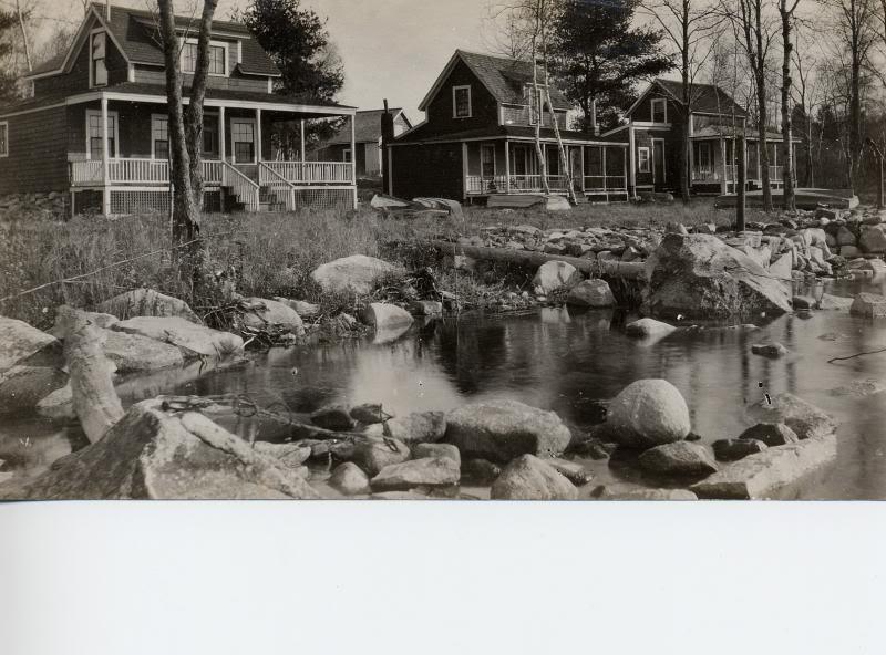 Eastern shore cottages on China lake. China, Maine