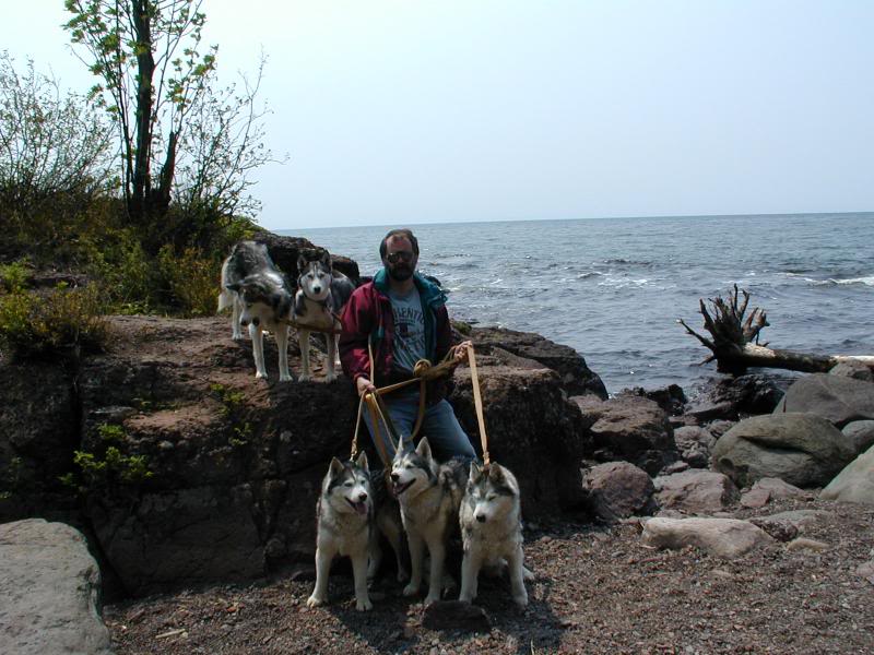 Fred and the girls Lake Superior