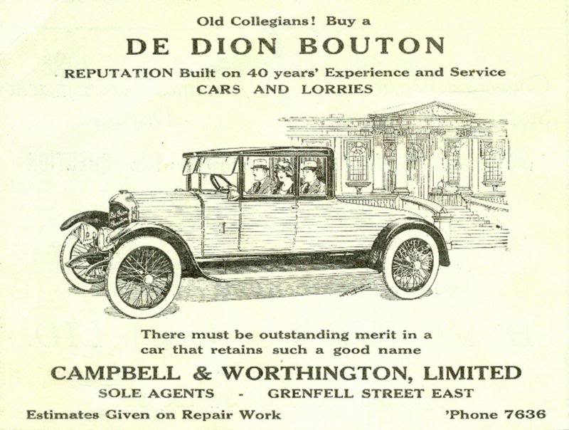 Advertisement from the Rostrevor College Annual of 1924
