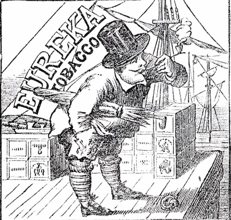 An 1878 advertisement for Eureka Tobacco