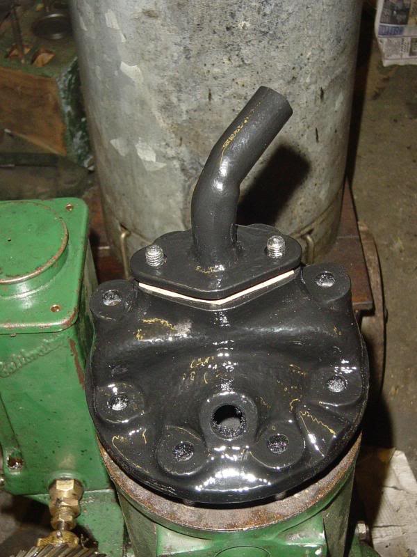 head and water outlet flange