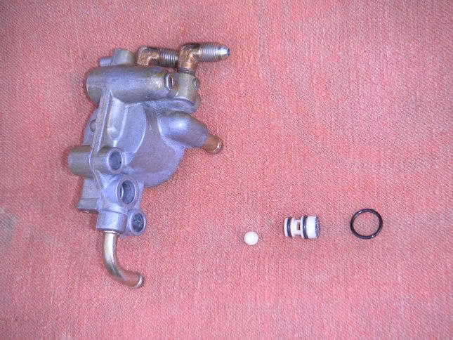 Filter bleed vent screen, 0.035 orifice, check ball and...