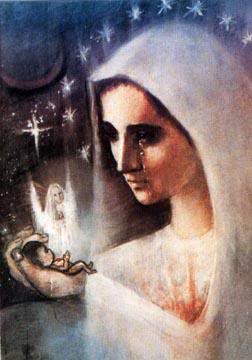 Lee Tidwell's picture of Mary holding aborted baby