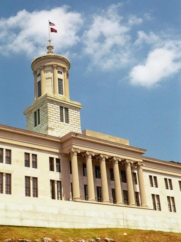 View of cupola, Tennessee State Capitol.