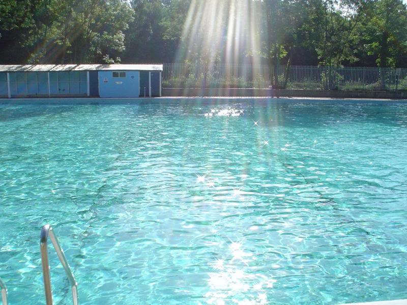 Early morning at Tooting Bec Lido Swimming Pool 1