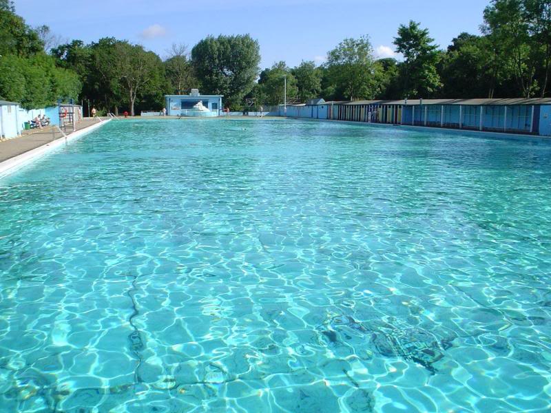 Early morning at Tooting Bec Lido Swimming Pool 2