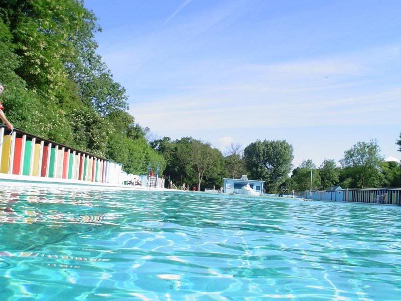 Early morning at Tooting Bec Lido Swimming Pool 4