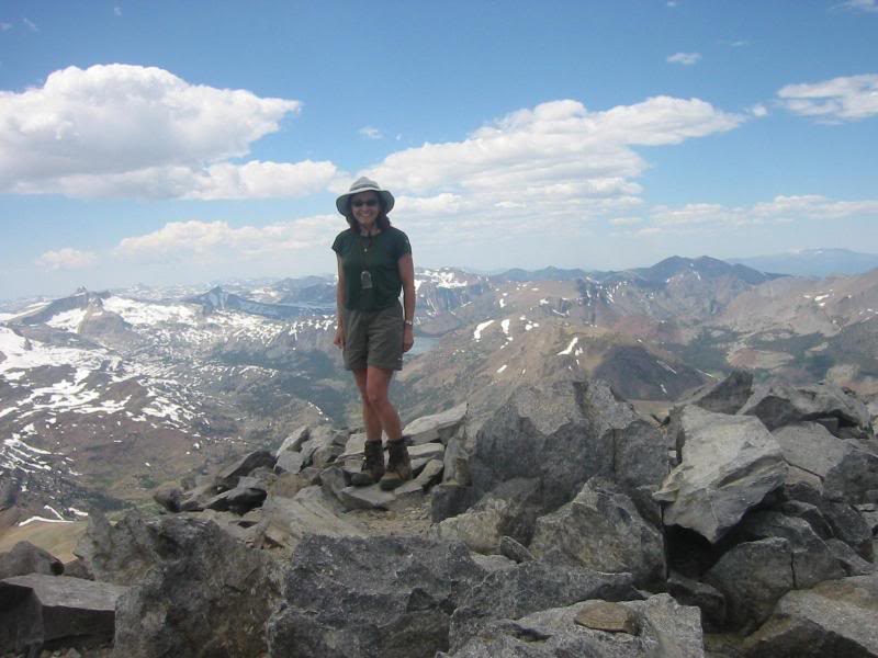 Kathy on Mount Dana summit