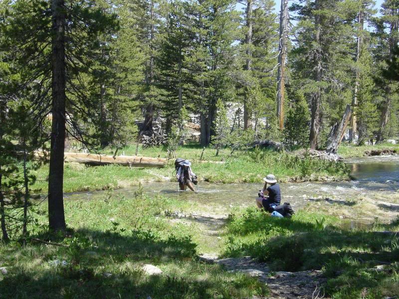 Creek crossing at Big Arroyo/Little Five Lakes turnoff