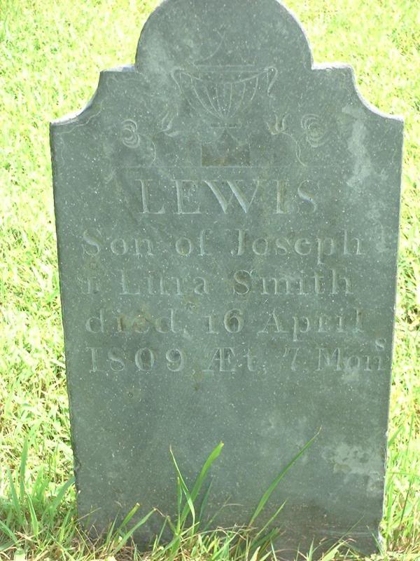 dscf 0356 (318) Tombstone For Lewis Smith 1809 (Age 7 m...
