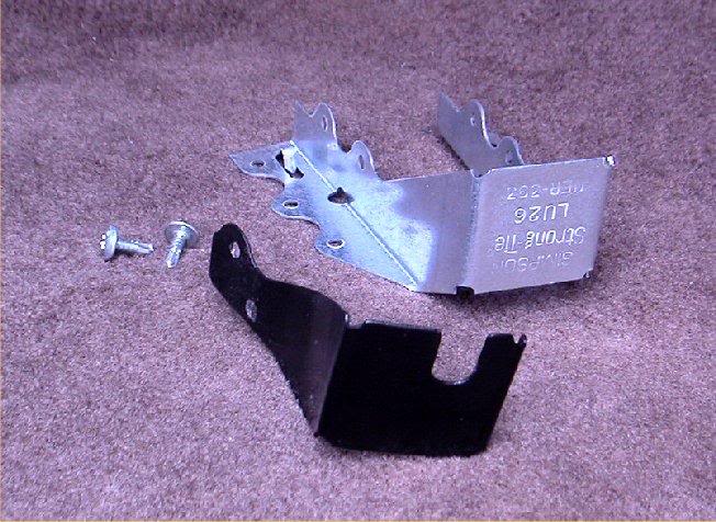 Cell phone bracket from joist hanger