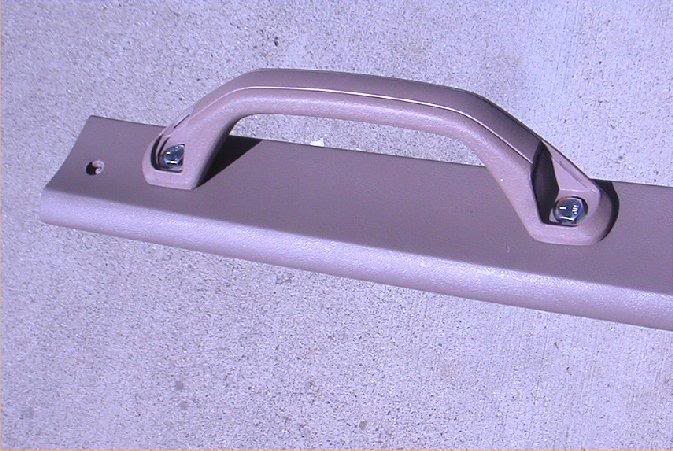 Grab Handle Construction - bolting handle to trim