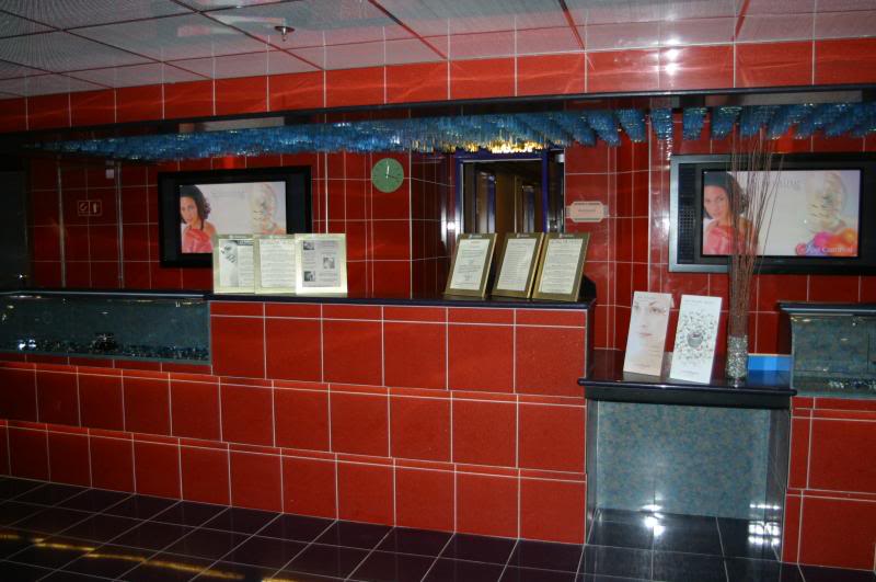 CCL Glory Spa check in desk