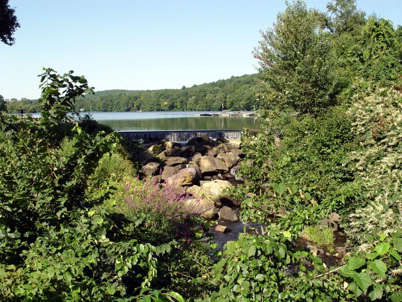 The Dam at Shongum Lake In Randolph, Morris County, New...
