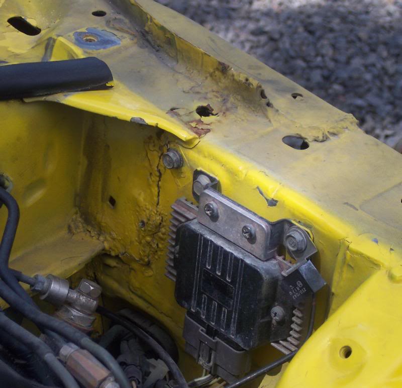 The car was spliced at the factory seam, but the weldin...