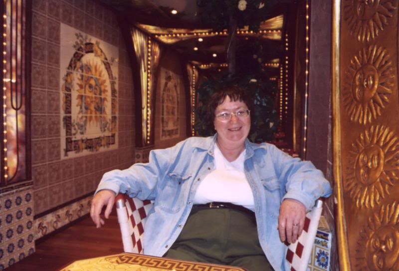 Mom in the Sunset Garden