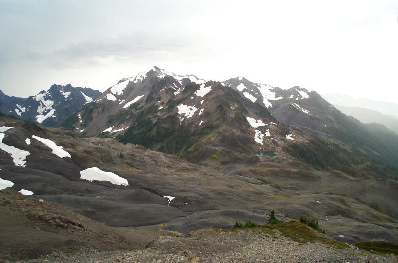 Dodwell Rixon Pass, veiwed from below Bear Pass